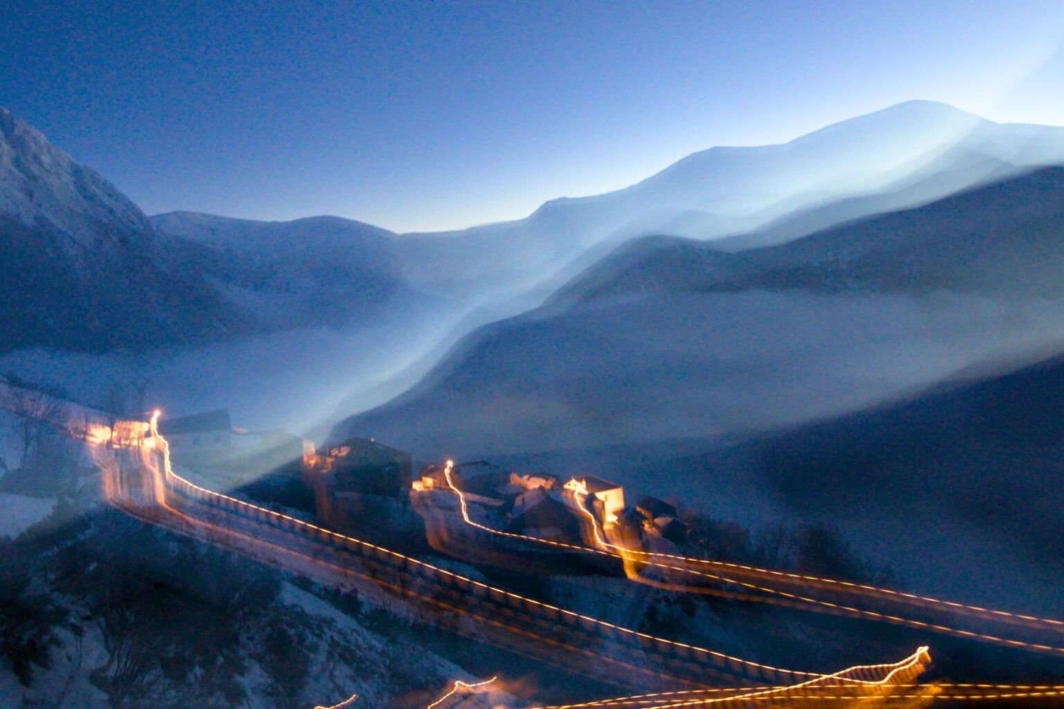 Ola de frío en Leitariegos, Cangas del Narcea. Mar de nubes en Brañas de Arriba